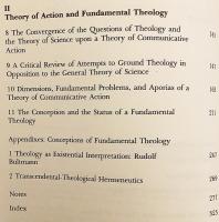 【英語洋書】 科学・行為・基礎神学：コミュニケーション的行為の神学に向けて 『Science, action, and fundamental theology : toward a theology of communicative action』