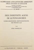 【ドイツ語洋書】 古英語における不特定主体と‘Man’の用法 『Der Indefinite Agens im Altenglischen : unter Besonderer Berucksichtigung des Wortes Man』