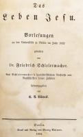 【ドイツ語 ひげ文字洋書】 イエスの生涯：シュライアマハーによる1832年ベルリン大学講義 『Das Leben Jesu』 1864年刊