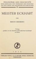 【ドイツ語洋書】 マイスター・エックハルト：ドイツ哲学協会のベルリン講演会 『Meister Eckhart : Vortrag gehalten von der Deutschen Philosophischen Gesellschaft in Berlin』 1934年