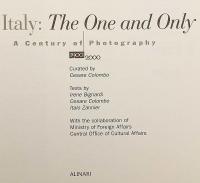【英語洋書】 唯一無二のイタリア：写真でたどる20世紀 『Italy : the one and only : a century of photography, 1900- 2000』