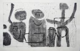 萩原英雄 山梨県立美術館所蔵作 木版画『お伽の国 No.18』限定50部