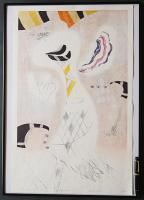 萩原英雄 木版画『道化師 No.3 (Clown)』限定50部