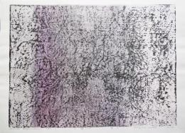 萩原英雄 木版画(両面刷り)『土壌 No.15 凍土』限定30部