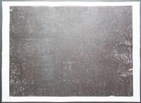 萩原英雄 木版画(両面刷り)『土壌 No.15 凍土』限定30部