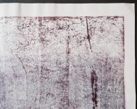萩原英雄 木版画(両面刷り)『土壌 No.20 不毛地』限定30部