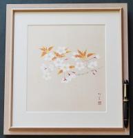上村松篁 リトグラフ『山桜』限定300部