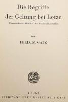 【ドイツ語洋書】 ヘルマン・ロッツェの妥当概念：博士論文原版の再版 『Die Begriffe der Geltung bei Lotze : unveränderter Abdruck der Doktor-Dissertation』 1929年