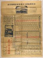 日米間航路大正四年度定期発着表