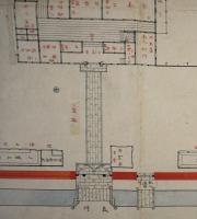 愛知県名古屋監獄新築目論見貮百分壱之図