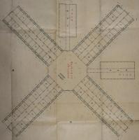 愛知県名古屋監獄新築目論見貮百分壱之図