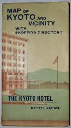 MAP OF KYOTO AND VICINITY WITH SHOPPING DIRECTORY