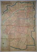 大阪市街図　附戦災焼失区域表示・近畿交通地図町名索引表