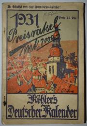 Kohler's illustrierter Deutscher Kalender fur das jahr 1931