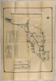 中河内郡楠根川用排水改良事業区域平面図