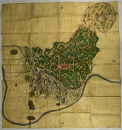 山城国相楽郡神童寺村山論絵図
