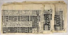 京都南座、北座、四条道場芝居、新京極坂井座芝居番附