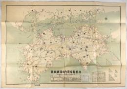 高松監督区内郵便線路図　明治四十二年四月一日現行