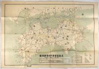 高松監督区内郵便線路図　明治四十二年四月一日現行