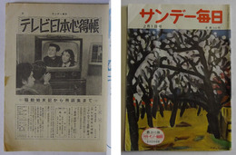 巻頭記事「テレビ日本心得帳」掲載　【サンデー毎日　昭和28年2月1日号】