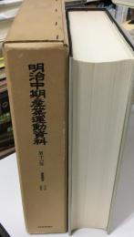 明治中期産業運動資料