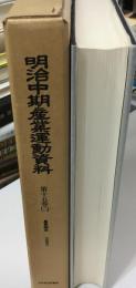 明治中期産業運動資料