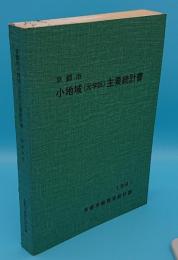 京都市小地域(元学区)主要統計書　1981