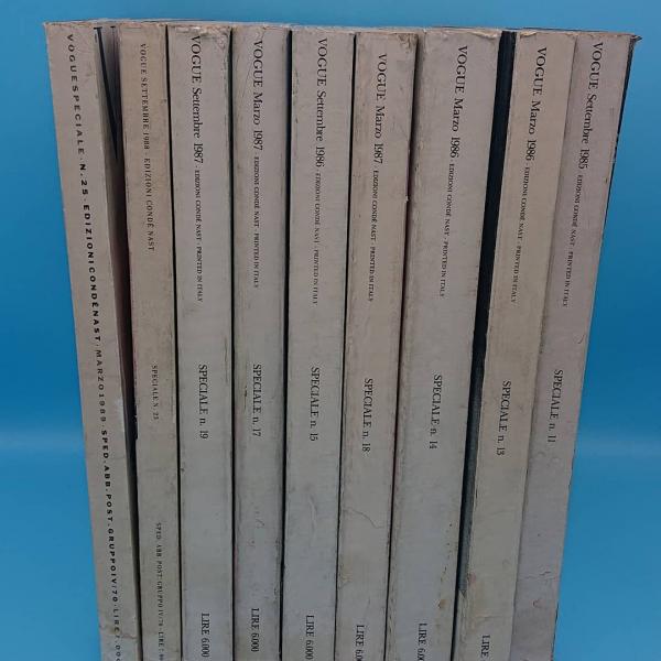 VOGUE ITALIA Speciale No.11・13～15・17～19・23・25 計9冊 1985年