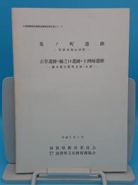 墓ノ町遺跡、古堂遺跡・樋之口遺跡・十禅師遺跡「ほ場整備関係遺跡発掘調査報告書20-5」