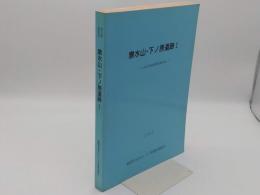 泉水山・下ノ原遺跡1　1980年度発掘調査報告書