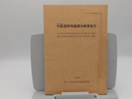 萱振遺跡発掘調査概要報告　市立八尾中学校体育館等建設工事に伴う調査(第2次調査)・府営八尾萱振第3期中層住宅新営工事に伴う調査(第3次調査)「八尾市文化財調査研究会報告 20」