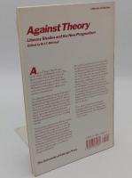 Against Theory: Literary Studies and the New Pragmatism (A Critical Inquiry Book)(英)
