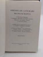 American Literary Manuscripts: A Checklist of Holdings in Academic; Historical and Public Libraries; Museums and Authors' Homes in the United States 第2版(英)