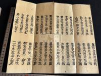 仁王護国般若波羅蜜多経 古画断簡貼交表紙