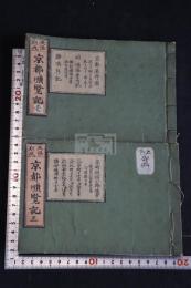 天保刻成京都順覧記 三巻の内　二冊不揃