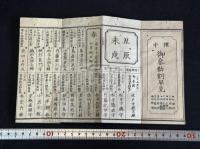 懐中御参勤割早見 1帖