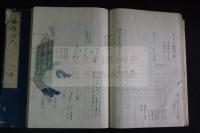 婚礼法式二巻　　伊勢貞丈著、伊勢貞春写　江戸時代・明和2年(1765)成立、寛政12年(1800)写　著色、袋綴、紙本着色二冊揃