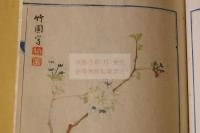 三十六花園譜 初二集 未出版稿本 明治十八年写本二冊揃　極彩本草花図入　主に一図一詩　