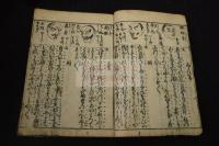 新板當流 富貴小諷万載楽 頭書図式絵入 木板摺一冊揃