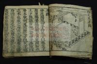 孝經 画図孝経　版画本　元禄12年刊本木版摺一冊揃 中国古刊本を底本か