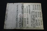 聖徳太子伝暦  2巻 寛永5刊少し後摺 栗表紙合本一冊揃