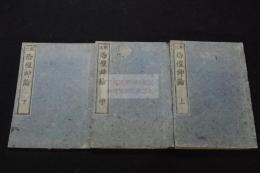 校正恐惶神論夢物語 3巻　萬延元年庚申跋 近世木活字本三冊揃