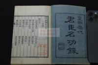 歴代君臣名功録 3巻 皇朝歴代君臣名功録 幕末明治木活字本 薄頁紙一冊揃