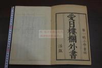 小學書欄外書 愛日樓欄外書 佐藤一齊 著 近世木活字版 原裝一冊揃 田中佩刀旧蔵 校合有