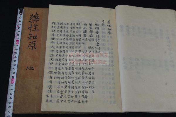 薬性知原 漢文体本 漢字カナ交じり本 幕末精写本 大判二冊揃 浅井周伯