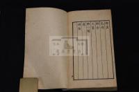 欣賞余意 茶会図録　茶会展示文房品茗筵品記録用　空白冊 明治間不可無茶寮刊本 木板摺一冊揃