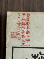 寒松閣談藝瑣録 6卷  中華民国13年活版一冊揃 服部擔風旧蔵 呉昌碩年７７才題名印刷の所　擔風が「歲在癸未新正余初開此巻時亦年七十七可謂一奇也」との朱筆題記 蔵書趣味