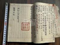 藍亭日乗 服部擔風日記 昭和19年自筆 甲乙丙三集 合本一冊揃
