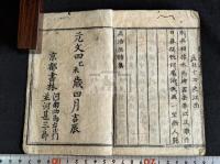 孟浩然詩集 (唐)孟浩然[撰] 元文四年(1739)和刻本 木板摺一冊揃 袖珍本