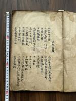 切紙  医則五十七ヶ条  曲直瀬道三 著　元亀天正間成立 慶長癸丑18年門人道閑朱墨二筆古写本 大判一冊揃 曲直瀬玄朔自筆跋文押印有 